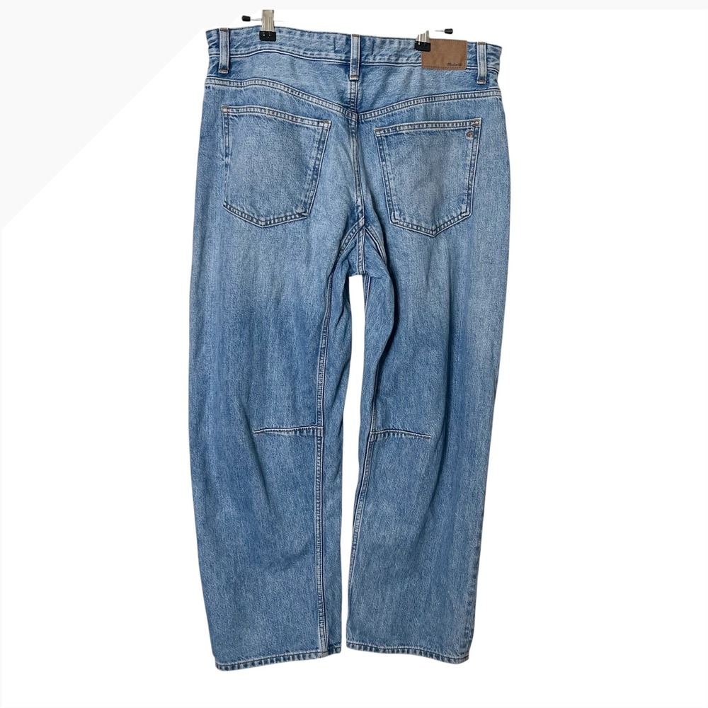 Madewell The Darted Barrel-Leg Jean Womens 28 Blue High Rise Button Fly Cotton - Picture 5 of 10